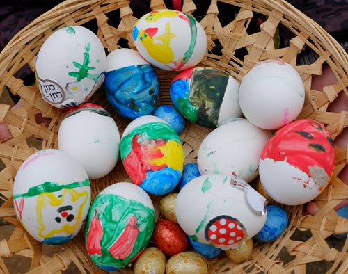 pasen eieren zoeken kleuren